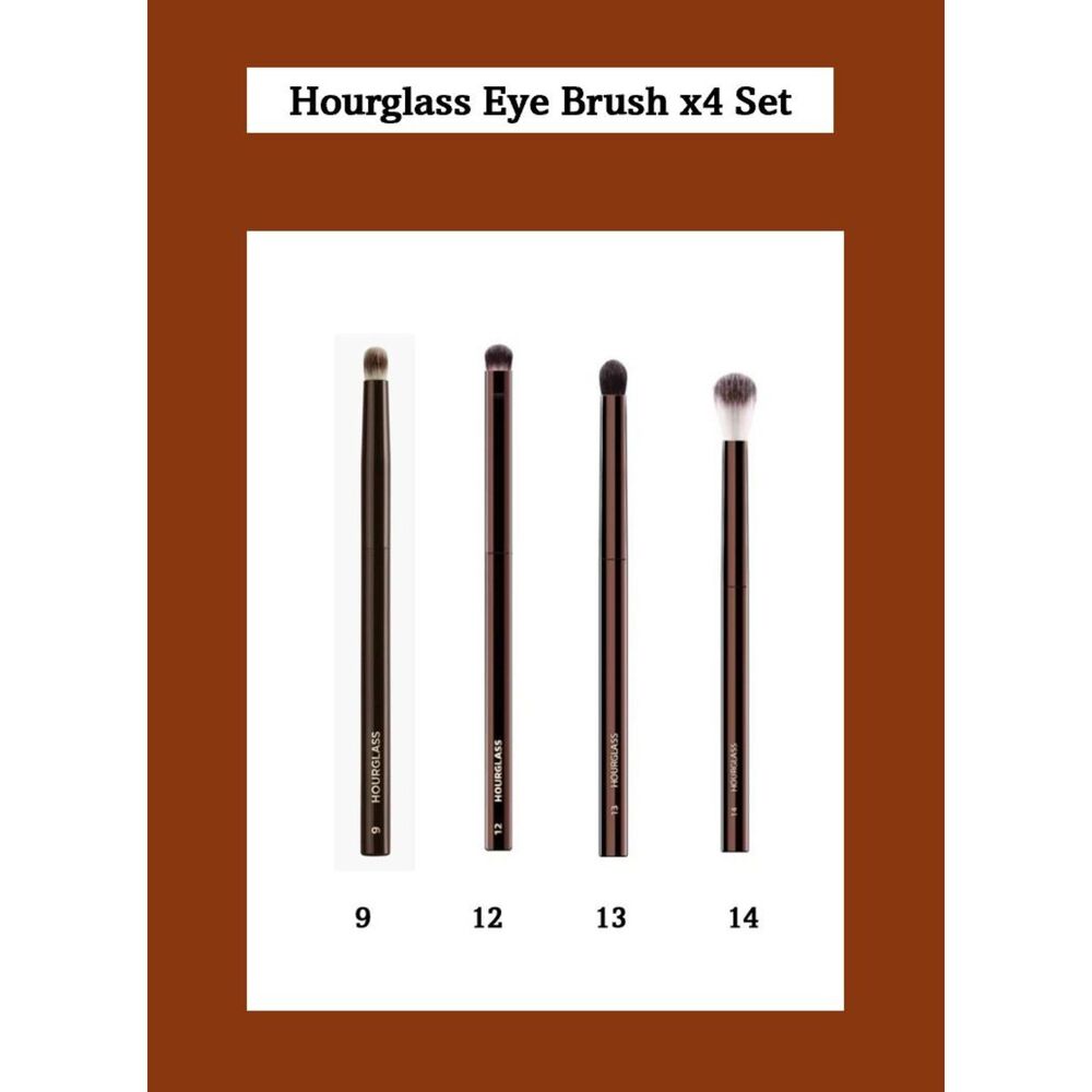Hourglass Eye Brush Set of 4 # 9,12,13,14 NIB Only New in Box